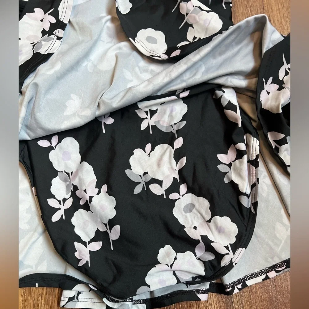 Kate Spade Black and White Spaghetti Strap One Piece